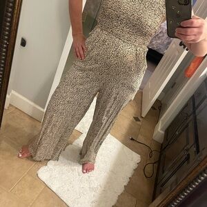 Jessica Simpson Black and Brown Elegant Jumpsuit